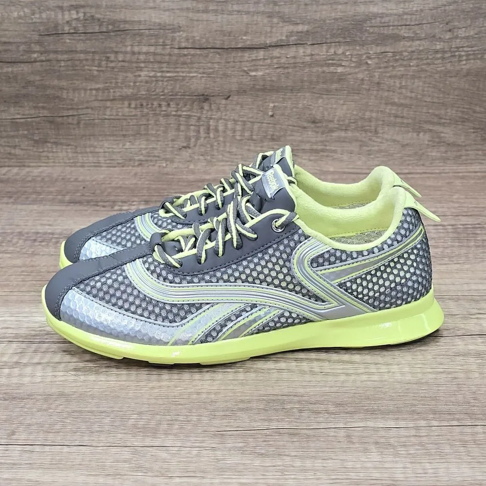 Reebok Classic Retro Women's Size 7.5 Gray Neon Green Shoes (55024750)